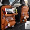 PU Leather Car Storage Bag Multifunction Seat Back Tray Hanging Bag Waterproof Car Organizer Automotive Interior Accessories - Image 9